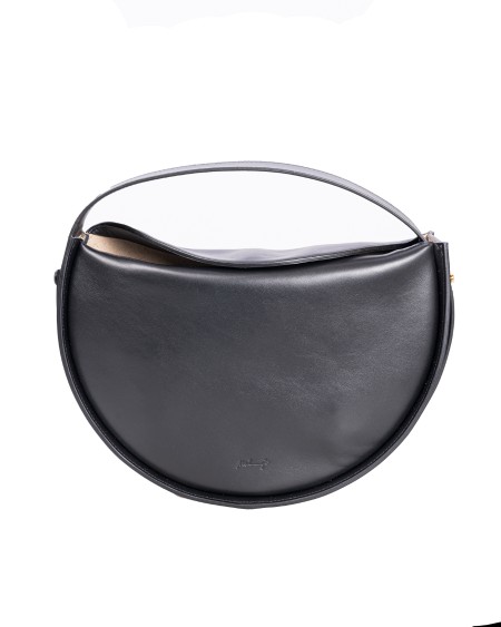 Shop MELIP  Borsa: Melip borsa a tracolla in pelle.
Tracolla regolabile.
Allungando al massimo il cinturino può essere indossato a tracolla, regolandolo può essere portato a spalla o a mano e grazie ad un cinturino può essere chiuso a forma di “gnocco” rendendolo perfetto per le occasioni speciali.
La chiusura è data dalla sovrapposizione di due alette e da un magnete che le tiene in posizione.
Dimensioni: 30x20x10 cm.
Composizione: 100% Pelle di vitello.
Fabbricato in Italia.. ALMA-N